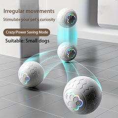 Interactive Pet Toy Dog Toy Ball, Automatic Smart Dog Bouncing Ball, Electric Intelligent Ball Dog Toy Waterproof Dog Bite Toy - Kerala Elegance