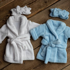 1set Thickened Photography Bathrobe With Photography Headband, Photo Shoot Bathrobe Set