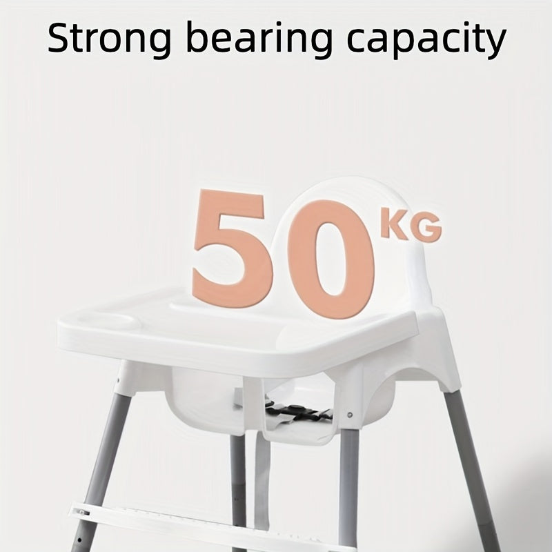 1pc Lightweight, Safe, Simple, And Practical Feeding High Chair, Dinner Chair