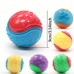 Durable Rubber Dog Toy Ball - Interactive Chew Toy For Medium & Large Breeds, Random Color - Kerala Elegance