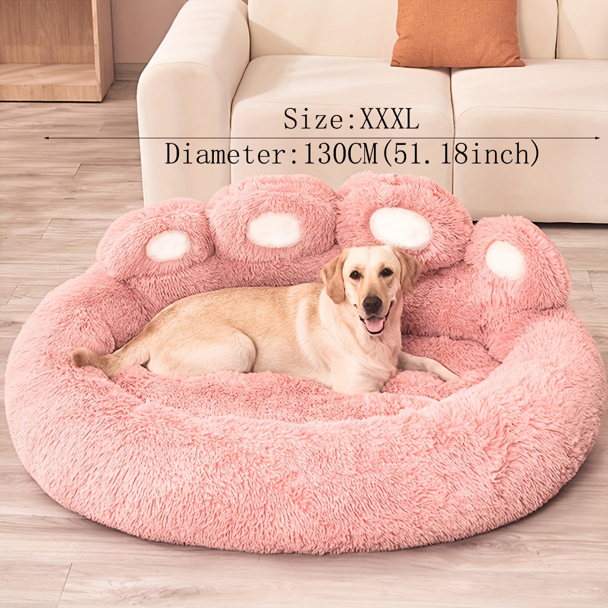 Ultra-Plush Bear Paw Pet Bed - Orthopedic Support for Dogs & Cats - Dreamy, Soft Sleeping Solution Perfect for Puppies, Kittens & Small Furry Friends