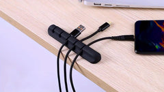 1pc, 5/7 Holes, Wire Slot Multifunctional Cable Organizer, USB Cable Fixing Hub, Life Tools