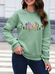 Butterfly typography Print Womens Pullover Sweatshirt - Fashionable Casual Style with Comfortable Long Sleeves & Classic Crew Neck - Premium Quality Everyday Wear - Trendy Womens Clothing