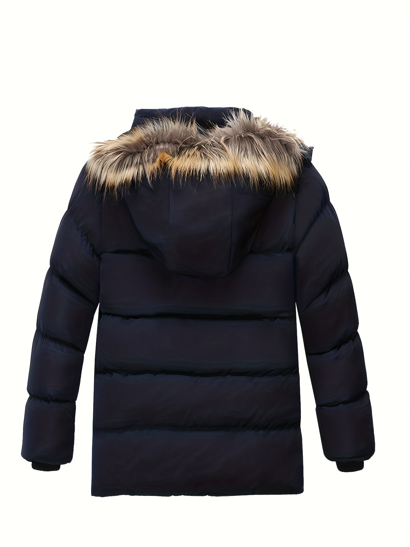 Boy's Hooded Down Jacket with Fleece Lining - Warm, Zip-Up Winter Coat, Perfect for Outdoor Activities and Gifting