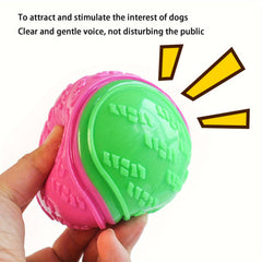 Durable Rubber Dog Toy Ball - Interactive Chew Toy For Medium & Large Breeds, Random Color - Kerala Elegance