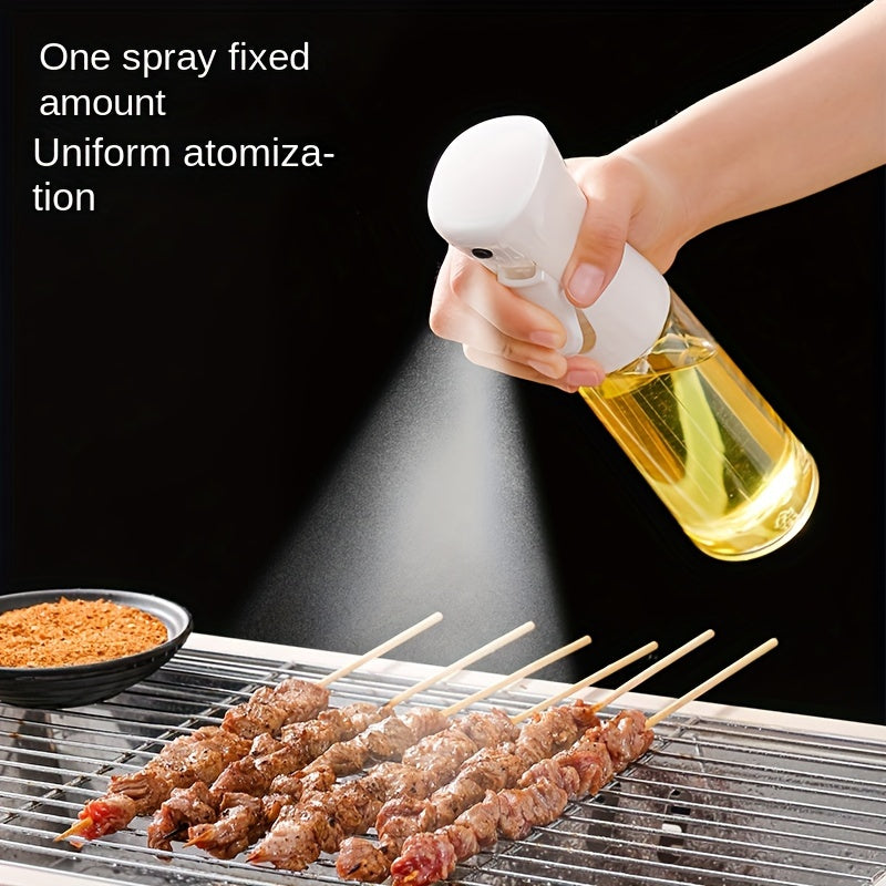 BPA-Free Plastic Oil Sprayer for Cooking, 1pc Kitchen Olive Oil Mister for BBQ, Salad, Grilling - Transparent Food-Grade Spray Bottle Dispenser