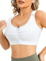 Ultra Comfy Bra - Ultra-Breathable Fabric, Easy-On Front Zip, Full Coverage, Adjustable Straps, Wireless Design - Designed for Women, Perfect for Everyday Lingerie and Underwear Needs