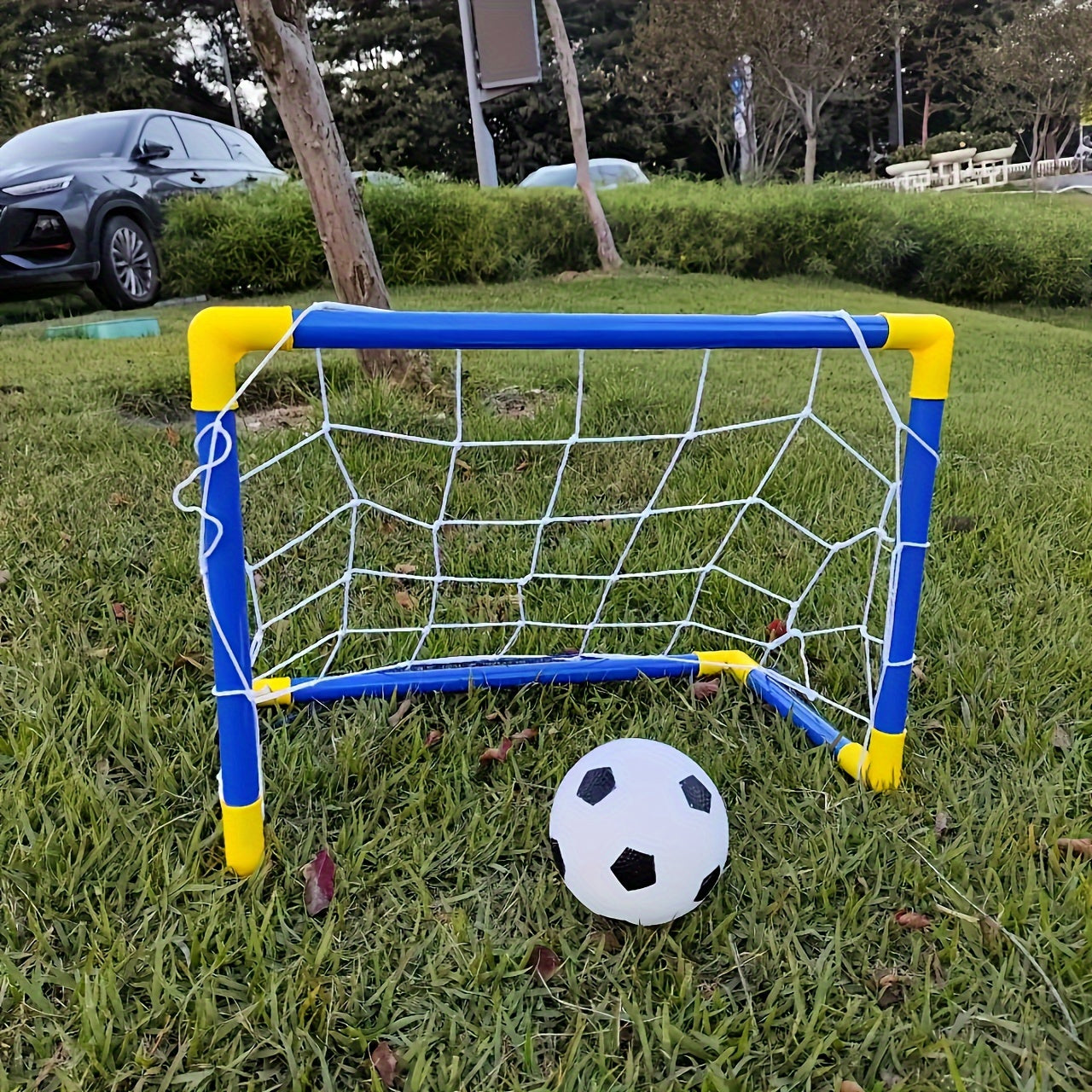 Portable Plastic Detachable Soccer Goal Set For Dogs - Outdoor Sports & Exercise Toy - Kerala Elegance