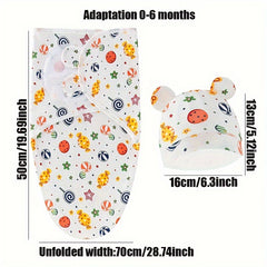 1 Set Of Newborn Swaddling 0-6 Months, Adjustable Baby Swaddle Sleeping Bag, Baby Swaddle Blanket For Boys And Girls, Easy To Wrap Swaddle, Baby Wrap, Newborn Wearable Swaddle Sleeping Bag, Helps Prevent Startle Reflex