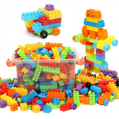 100pcs Building Blocks Set, Educational Toys, DIY Bricks Gift Set, Random Colors, Halloween/Thanksgiving Day/Christmas Gift