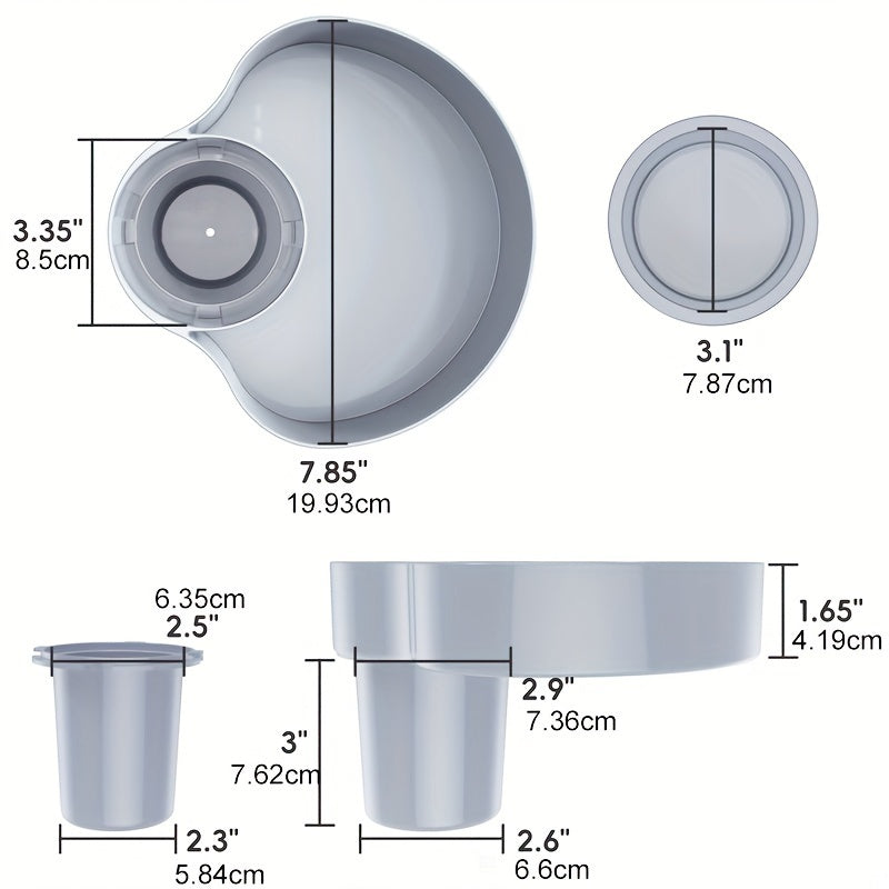 1pc Gray Car Seat Snack Tray - Durable Travel Tray with Cup Holder & Food Plate - Versatile Stroller Attachment for On-the-Go Eating - Perfect for Holidays & Everyday Adventures - A Thoughtful Gift for Families