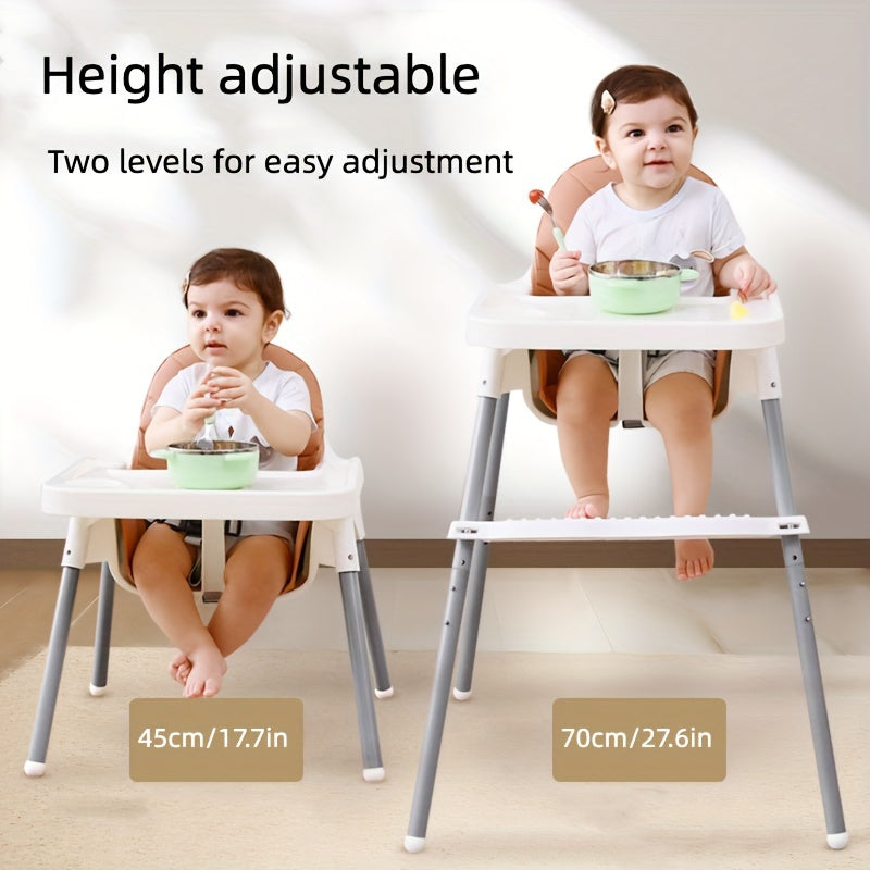 1pc Lightweight, Safe, Simple, And Practical Feeding High Chair, Dinner Chair