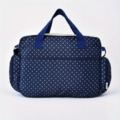 Polka Dot Crossbody Bag, Large Capacity Mommy Bag, Shoulder Bag, Portable Multifunctional Mommy Bag, Diaper Bag