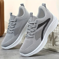 Chic Colorblock Sneakers for Women - Comfortable Lace-Up Platform with Soft Sole, Stylish Low-Top Design, Ultra-Breathable Walking Shoes