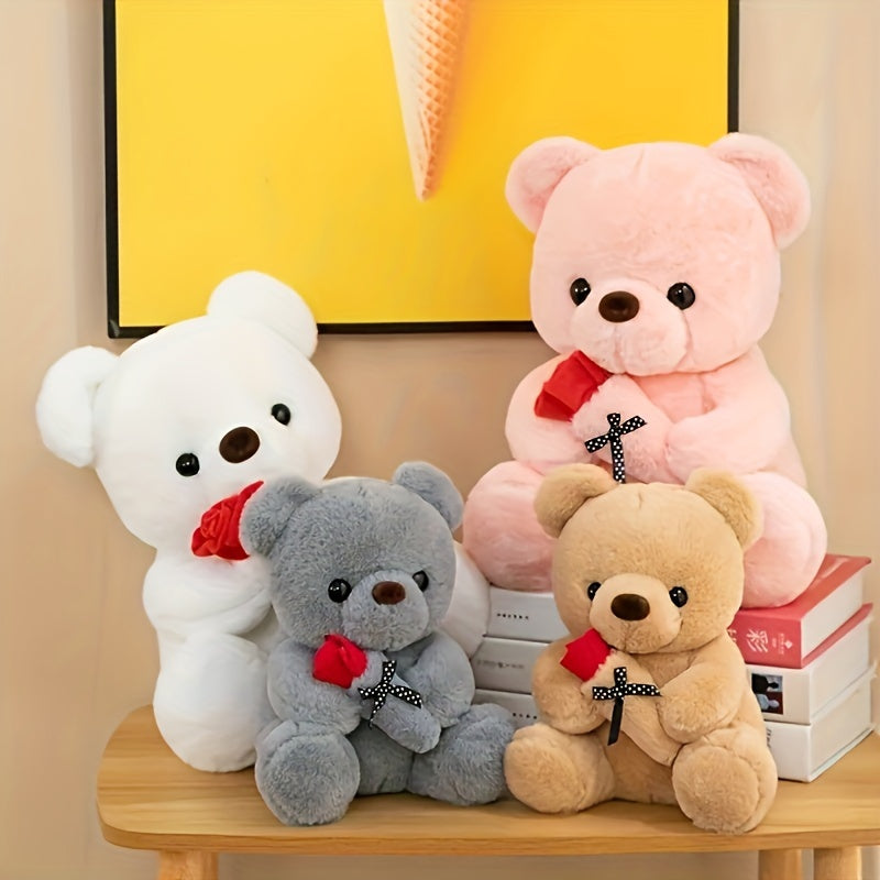 Cuddly Rose Bear Plush Toy - Charming And Hug-Worthy, Ideal For Valentine'S Day & Birthday Celebrations, Made With Soft Cotton