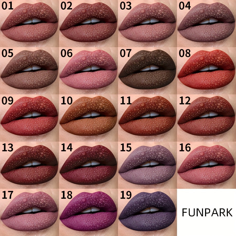 High-Pigment Matte Lip Glaze - Long-Lasting, Waterproof Liquid Lipstick In Brown, Pink, Purple, Red | Moisturizing & Nourishing For All Skin Types Lipsticks Waterproof Long Lasting Lip Gloss For Women