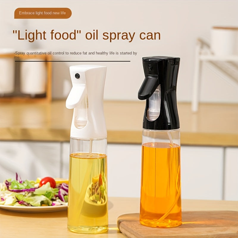 BPA-Free Plastic Oil Sprayer for Cooking, 1pc Kitchen Olive Oil Mister for BBQ, Salad, Grilling - Transparent Food-Grade Spray Bottle Dispenser