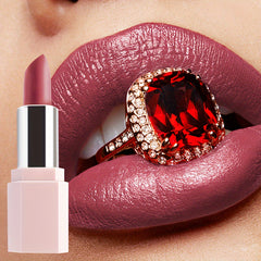 Long Lasting Lipstick: Natural Look, Waterproof, High Pigment, Reddish-Purple Hue, Suitable for All Skin Types