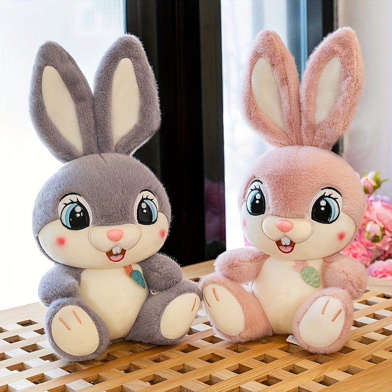 Bucktooth Rabbit Doll Plush Toy Children's Comfort Pillow Birthday Gift Holiday Gift Christmas Halloween Thanksgiving Easter Gift