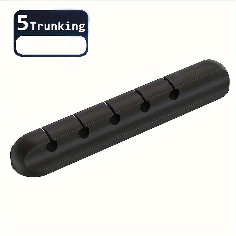 1pc, 5/7 Holes, Wire Slot Multifunctional Cable Organizer, USB Cable Fixing Hub, Life Tools