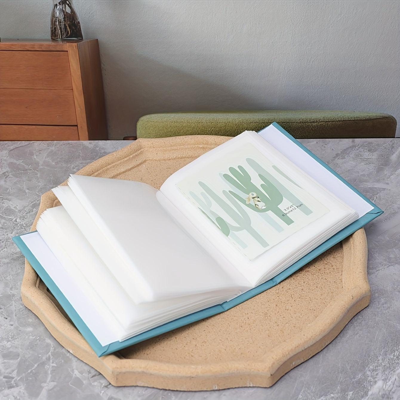 6-Inch Photo Album For 100 Pictures With Writing Space, Ideal For Family Gifts