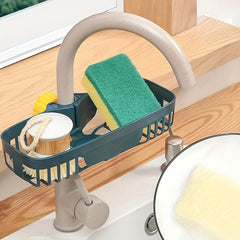 Organize Your Kitchen Sink with the Sink Sider Faucet Caddy Sponge Holder!