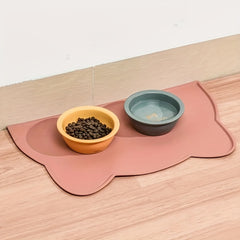 Pet Food Mat For Dog & Cat, Waterproof Pet Feeding Mat, Non Slip Cat Food Mat, Dog Water Bowl Pad