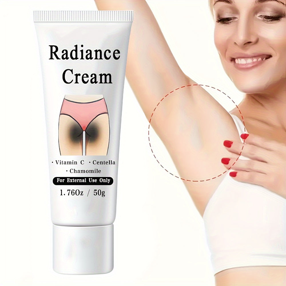 50g Radiance Cream - Private Parts Rejuvenating Cream, Contains Vitamin C, Niacinamide, For Private Parts, Underarm, Joints, Butt, Thigh Inner Skin, 1.76Oz