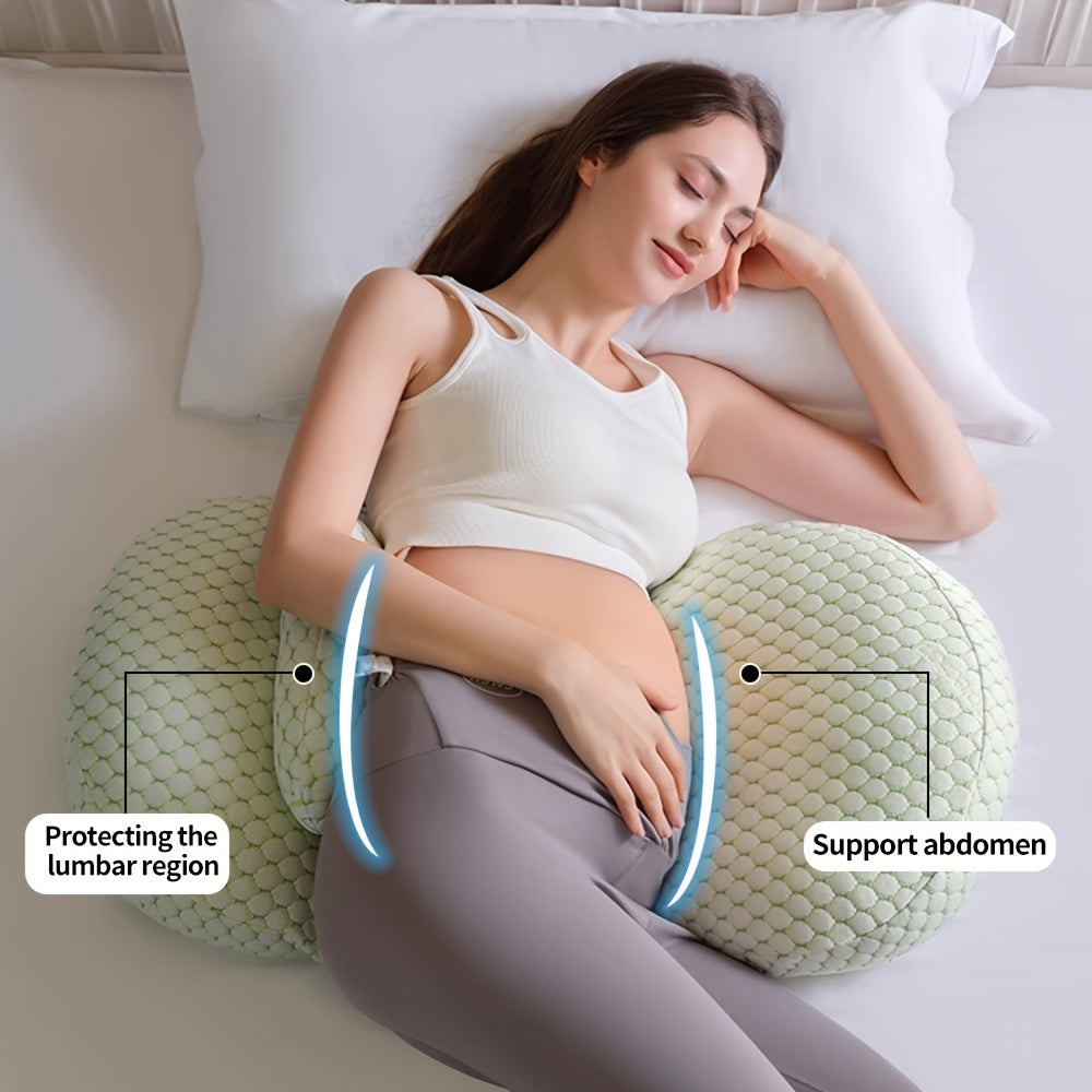 Adjustable & Removable Cover Maternity Pillow - Soft Polyester Full Body Pregnancy Cushion with H/U Shape Convertibility for Back, Belly & Leg Support - Ideal Gift for Mothers-to-Be