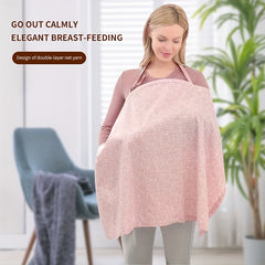 Breathable, Hands-Free Nursing Cover - Discreet, Lightweight Privacy Shawl for Moms Outdoor