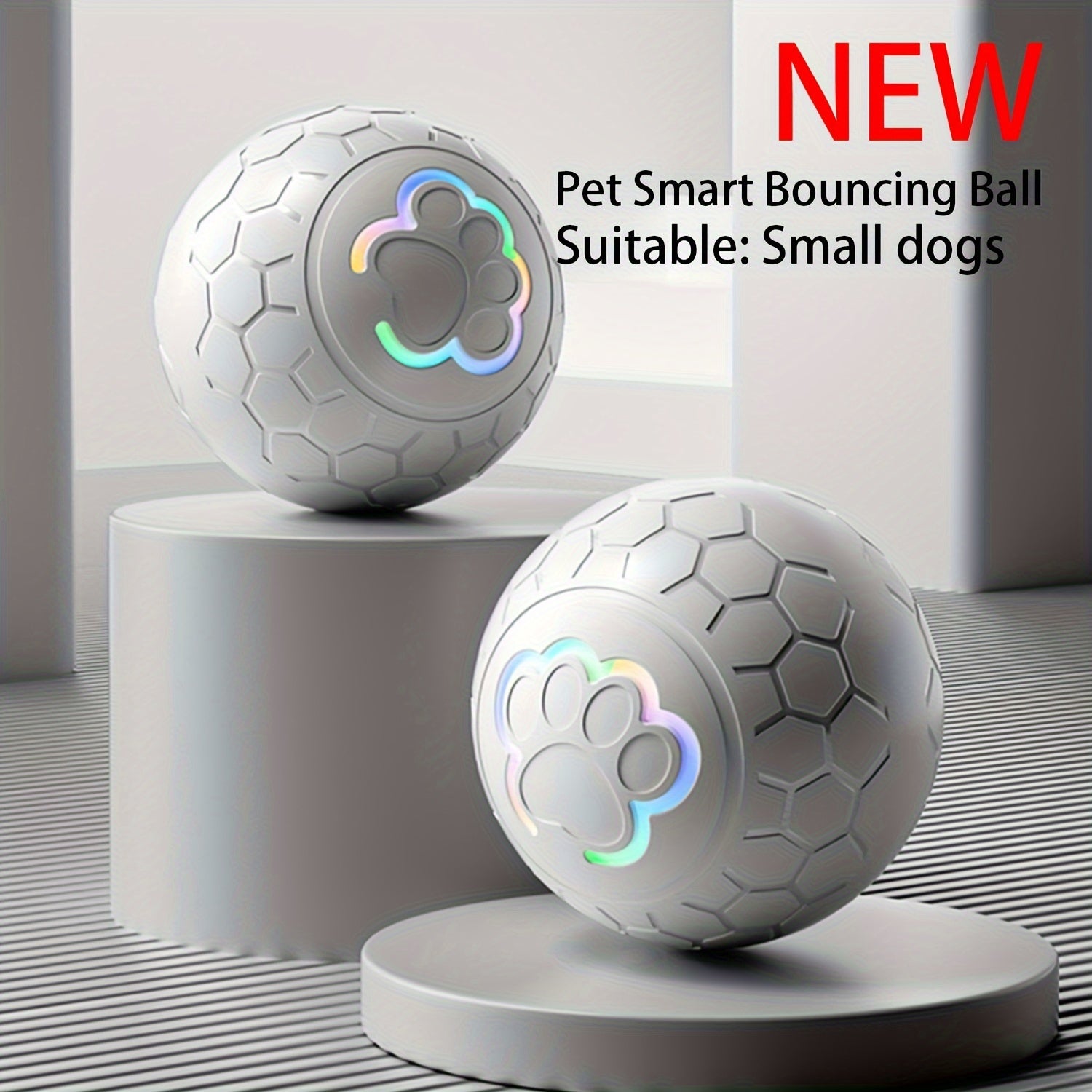 Interactive Pet Toy Dog Toy Ball, Automatic Smart Dog Bouncing Ball, Electric Intelligent Ball Dog Toy Waterproof Dog Bite Toy - Kerala Elegance