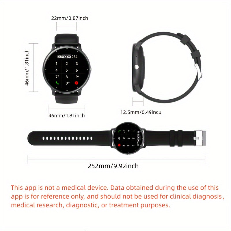 The Smartwatch Features AI Voice, Wireless Calling, Message Notifications, Calorie Tracking, Step Counting, And Various Exercise Modes Suitable For Fitness And Outdoor Activities.