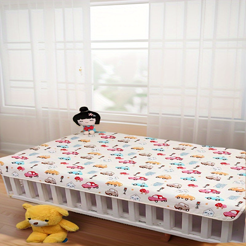 Large Size Super Soft Waterproof Diaper Changing Mat, Breathable Washable Cartoon Printed Mat