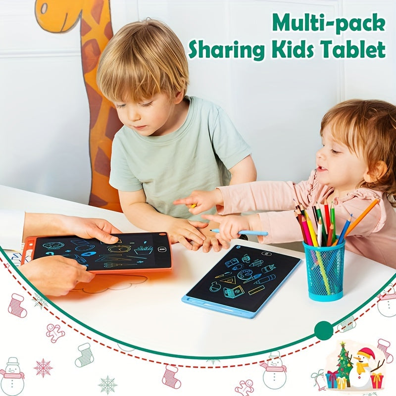 Multi-Pack Sharing Kids Tablet: LCD Writing Board, 21.59cm Greeting Board, Drawing Board, Toy, Gift, Rechargeable, Suitable for Ages 3-8, Non-Laser, Uses 36V Or Less, Requires Button Batteries