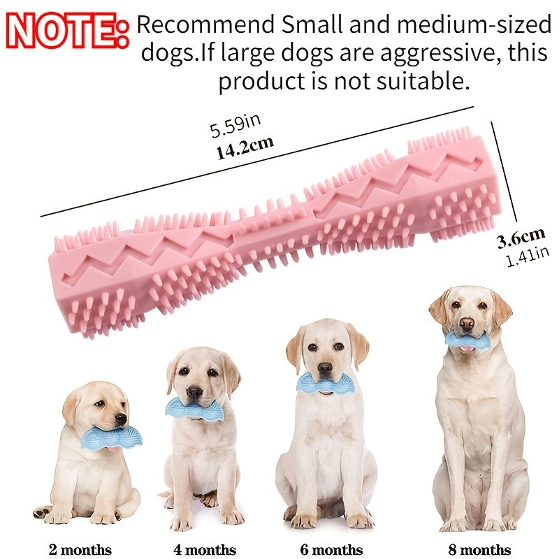 Dog Toothbrush Toy: Soft Rubber Molar Stick For Interactive Cleaning & Chewing! - Kerala Elegance