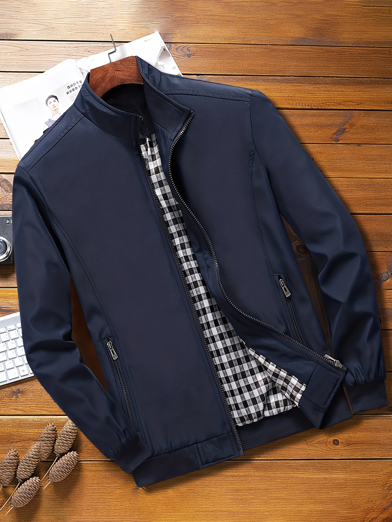 Jacket For Men, Zipper Functional Coats, Outdoor Men's Wearing