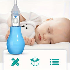 1pc Baby Nasal Aspirator, Silicone Nasal Aspirator For Baby, Nasal Aspirator, Pump Type Newborn Snot Cleaner, Baby Essentials For Newborn, Halloween, Thanksgiving And Christmas Gift