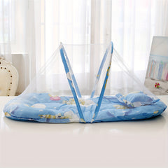 Foldable Mosquito Net With Cotton Mattress Pillow, No Installation Required For Summer