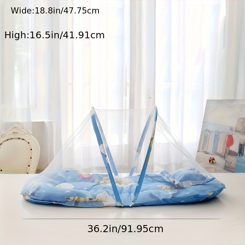 Portable Mosquito Net - Ultra-Portable and Compact Foldable Design, Hassle-Free Installation, No Tools Required, Versatile Use for Both Home and Travel Adventures - High-Quality Mosquito Net for Ultimate Protection