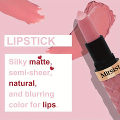 Mirsist 6pcs Matte Lipstick Set - Long-Lasting, Non-Fading Berry Shades For All Skin Types