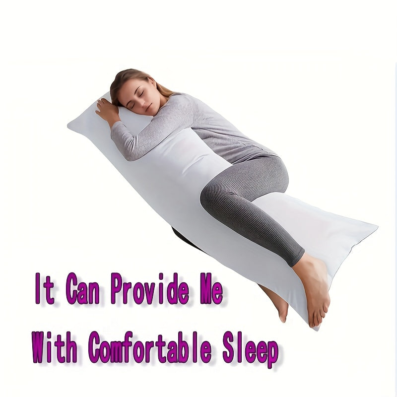 1pc Soft Body Support Pillow, Cotton Multifunctional Pillow With Zipper Closure