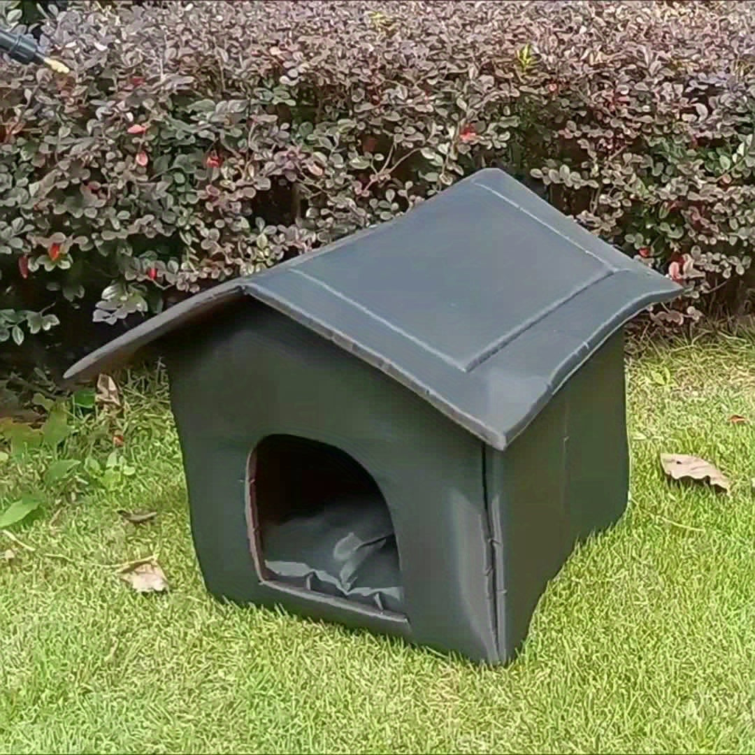 Cozy Waterproof Cat Nest, Outdoor Pet House, Non-slip Stable Stray Cat House, Durable Oxford Cloth Outdoor Cold-proof Shelter