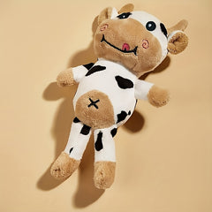 Cuddly Pet Cow Plush Toy - The Perfect Anxiety Relief and Calming Aid for Cats and Dogs - Kerala Elegance