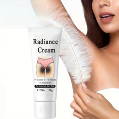 50g Radiance Cream - Private Parts Rejuvenating Cream, Contains Vitamin C, Niacinamide, For Private Parts, Underarm, Joints, Butt, Thigh Inner Skin, 1.76Oz