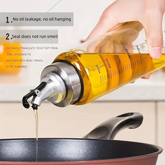 1pc, Glass Oil Dispenser, Lead-Free Durable Olive Oil Bottle, Soy Sauce And Vinegar Dispenser, Kitchen Gadgets, Kitchen Accessories