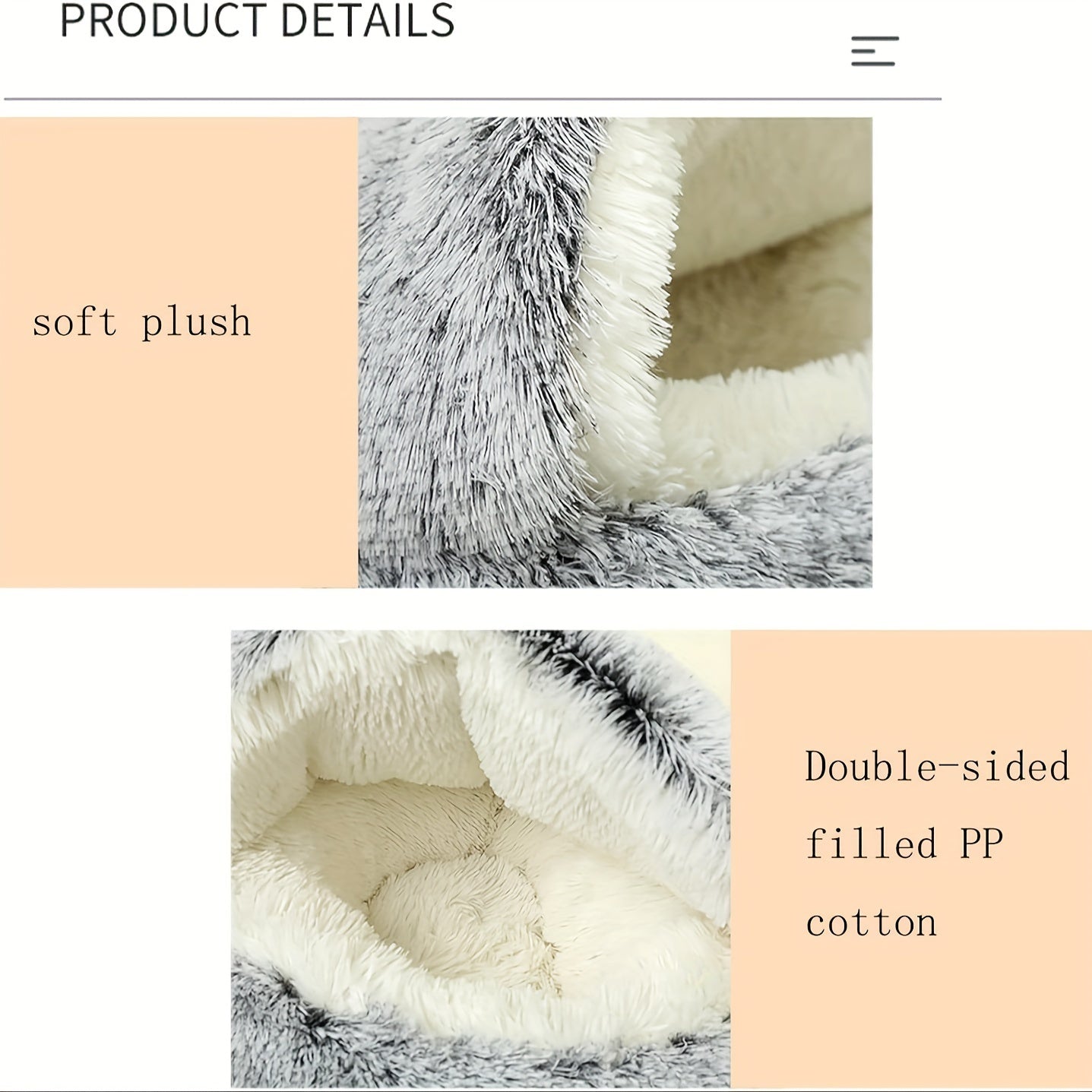 Versatile Plush Pet Bed With Large Cover - Anti-Anxiety Donut Cuddler For Indoor Cats & Small Dogs, Non-Slip Bottom, Washable Faux Fur Nest Ultimate Plush Pet Bed Confy Small Dog Bed