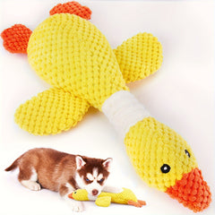 Durable Plush Goose-Shaped Dog Toy for Teething and Play - Soft, Chew-Resistant Fabric for Medium Breeds - Ideal for Dental Health and Interactive Fun - Assorted Colors - Kerala Elegance