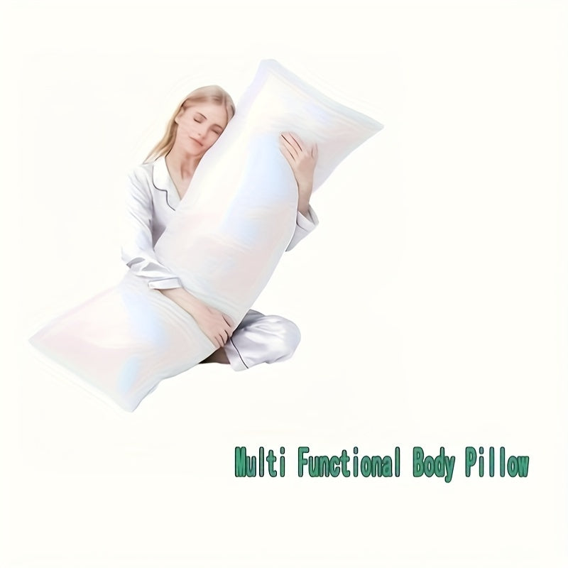 1pc Soft Body Support Pillow, Cotton Multifunctional Pillow With Zipper Closure