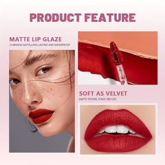 13 Colors Waterproof Matte Velvet Lip Tint - Long-Lasting Nude Lip Glaze For A Sexy And Smooth Finish, Festive Exclusive, Valentine's Day Gift