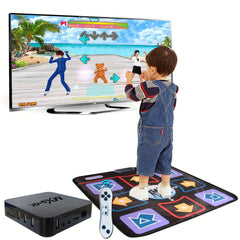 Dance Mat Electric HD TV Dancing Step Pad With 20+Games, 200+Songs, Fitness, And 2.4G Wireless Handle, MTV& Cartoon Multi Mode, Anti-Slip, Gift, Christmas Gifts, Halloween Gifts